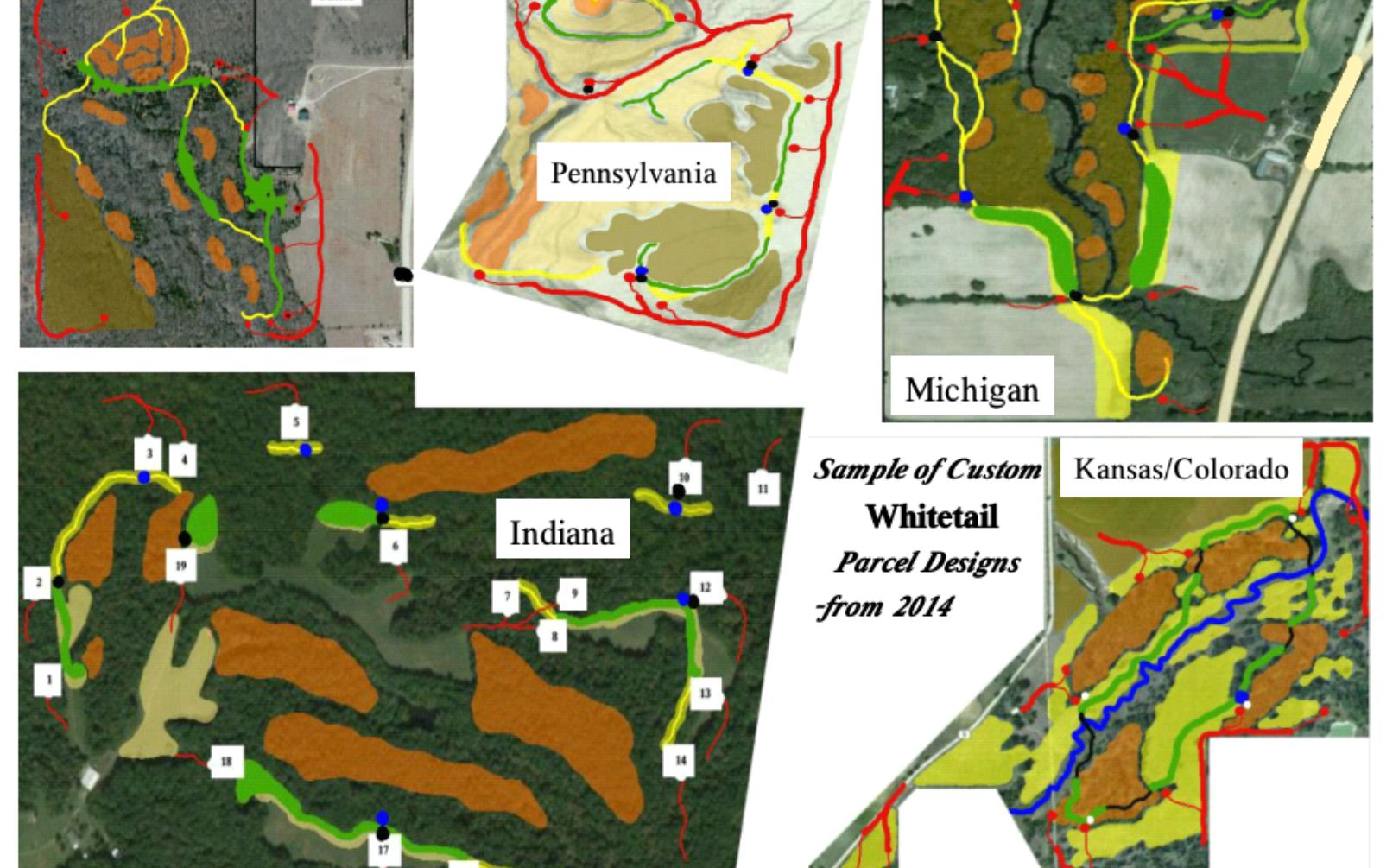 custom whitetail parcel designs