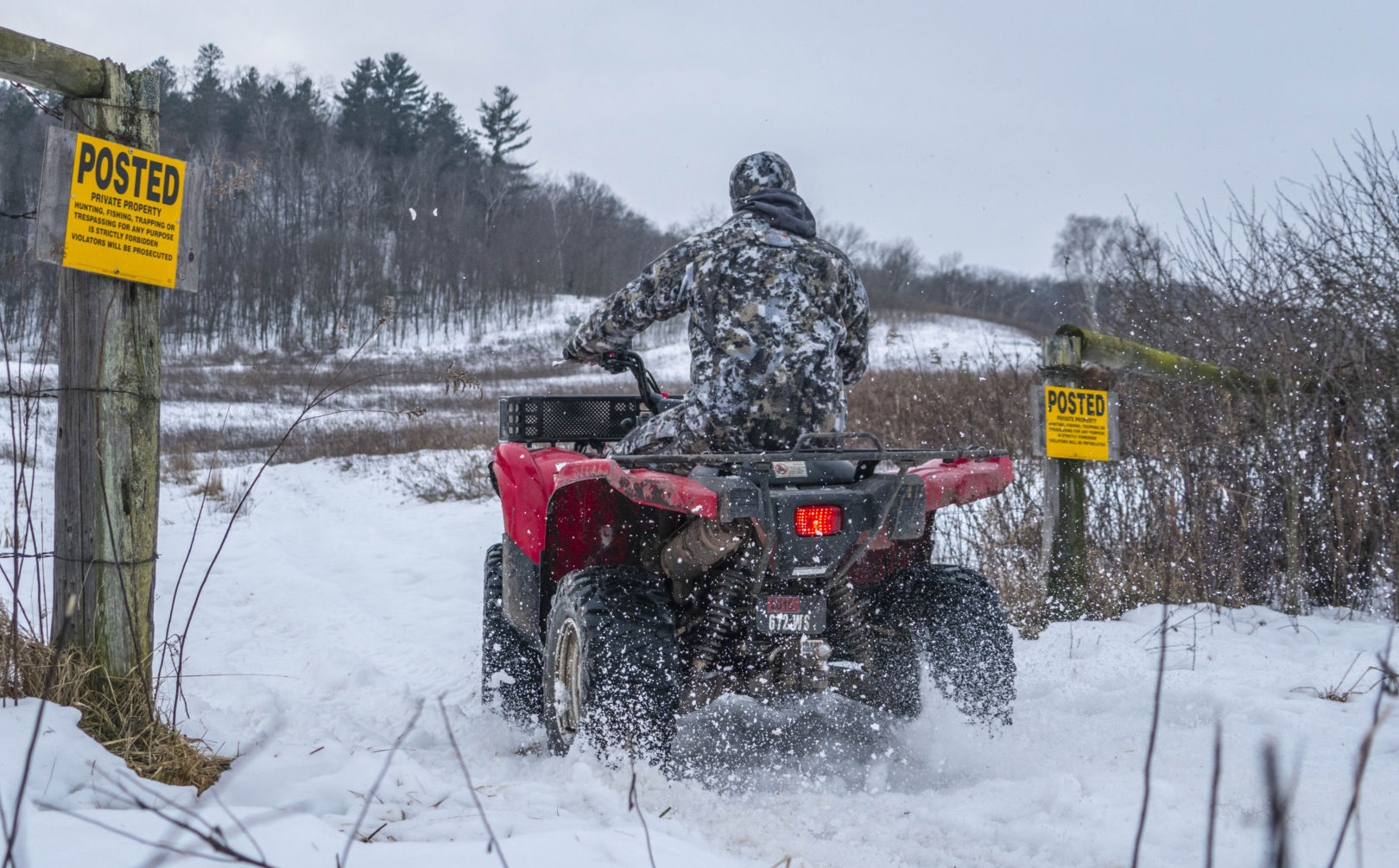 Atv spook deer