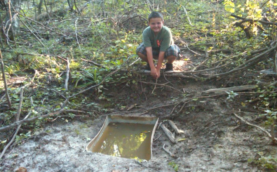 hide deer waterholes